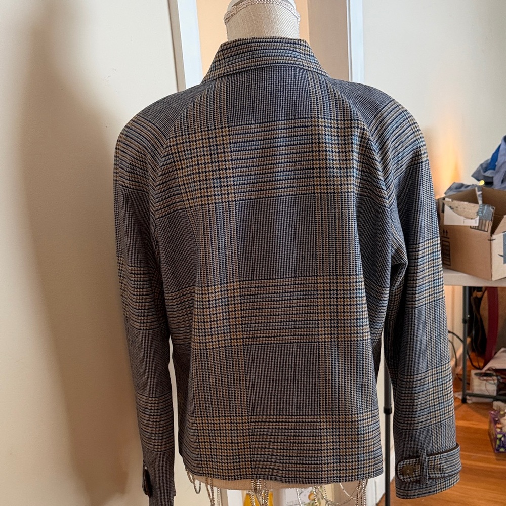 Pendleton Blue And Tan Checkered Jacket - image 4